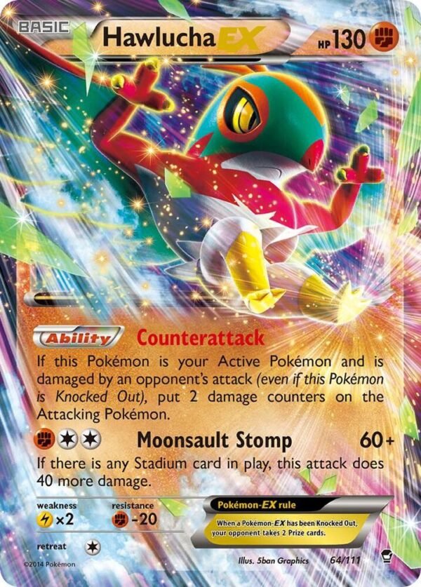 Hawlucha EX 64/111 Holofoil XY – Furious Fists