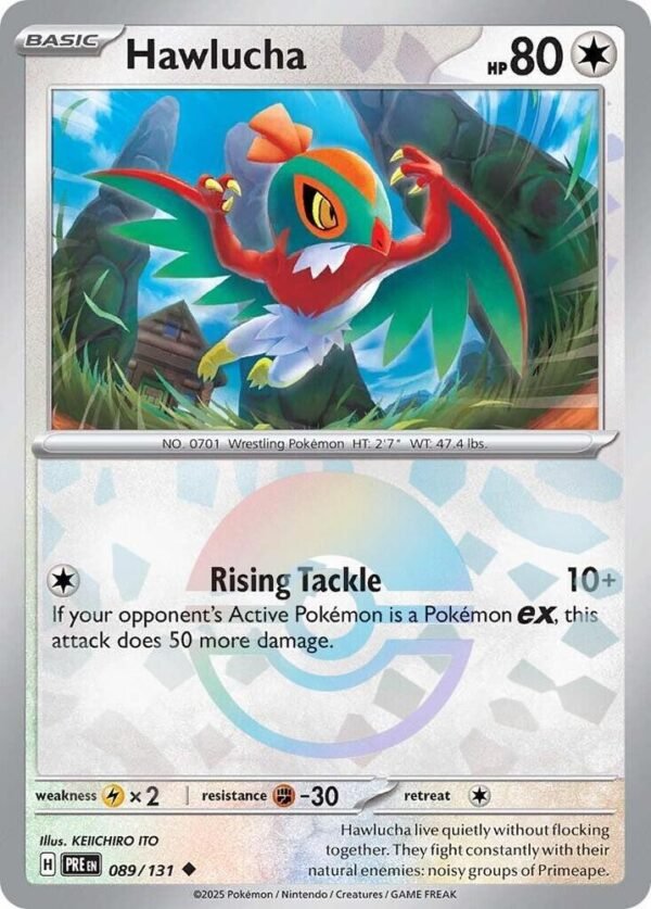 Hawlucha (Poke Ball Pattern) 089/131 Holofoil SV: Prismatic Evolutions