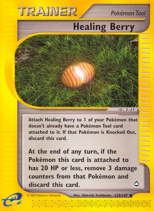 Healing Berry 125/147 Reverse Holofoil Aquapolis Healing Berry 125/147 Reverse Holofoil Aquapolis