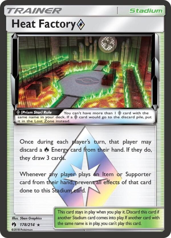 Heat Factory Prism Star 178/214 Holofoil SM – Lost Thunder Heat Factory Prism Star 178/214 Holofoil SM – Lost Thunder