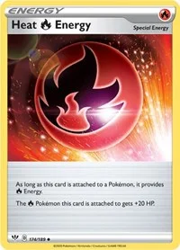 Heat R Energy | 174/189 | Reverse Holofoil | SWSH03: Darkness Ablaze