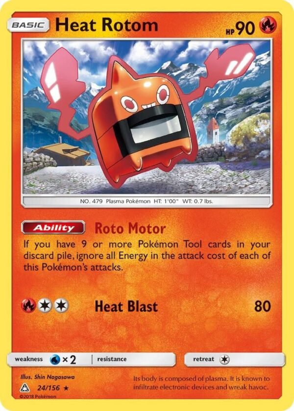 Heat Rotom 24/156 Normal SM – Ultra Prism Heat Rotom 24/156 Normal SM – Ultra Prism