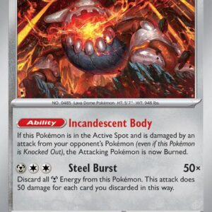 Heatran 123/167 Reverse Holofoil SV06: Twilight Masquerade Heatran 123/167 Reverse Holofoil SV06: Twilight Masquerade