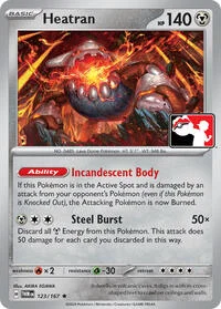 Heatran | 123/167 | Holofoil | Prize Pack Series Cards