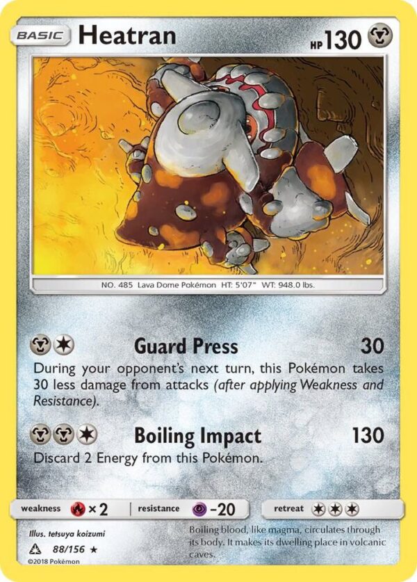 Heatran 88/156 Holofoil SM – Ultra Prism Heatran 88/156 Holofoil SM – Ultra Prism