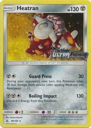 Heatran 88/156 (Prerelease) 088/156 Holofoil Alternate Art Promos