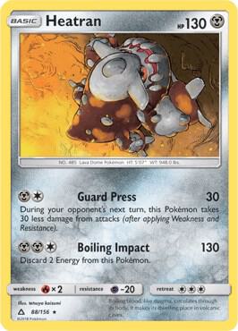Heatran 88/156 (Prerelease Kit Exclusive) 088/156 Normal Deck Exclusives