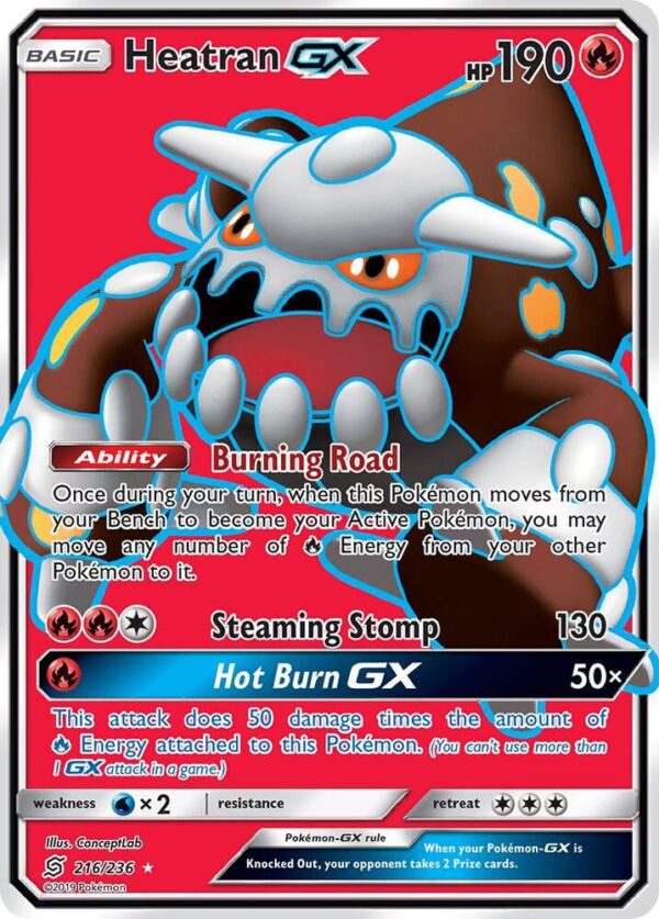 Heatran GX (Full Art) 216/236 Holofoil SM – Unified Minds Heatran GX (Full Art) 216/236 Holofoil SM – Unified Minds