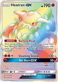 Heatran GX (Secret) | 238/236 | Holofoil | SM - Unified Minds