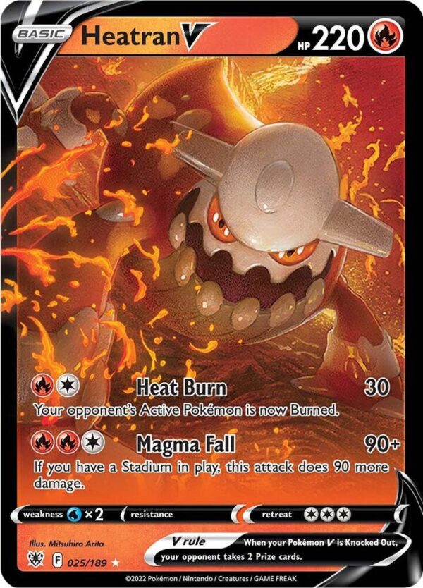 Heatran V 025/189 Holofoil SWSH10: Astral Radiance