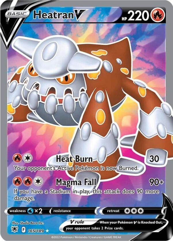 Heatran V (Full Art) 165/189 Holofoil SWSH10: Astral Radiance Heatran V (Full Art) 165/189 Holofoil SWSH10: Astral Radiance