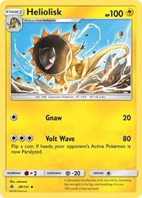 Heliolisk | 38/131 | Reverse Holofoil | SM - Forbidden Light
