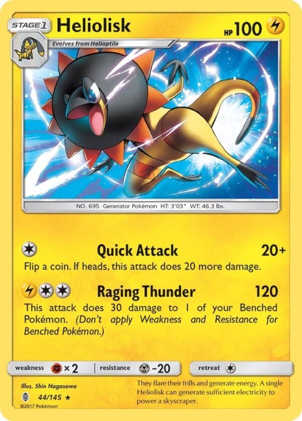 Heliolisk 44/145 Normal SM – Guardians Rising Heliolisk 44/145 Normal SM – Guardians Rising