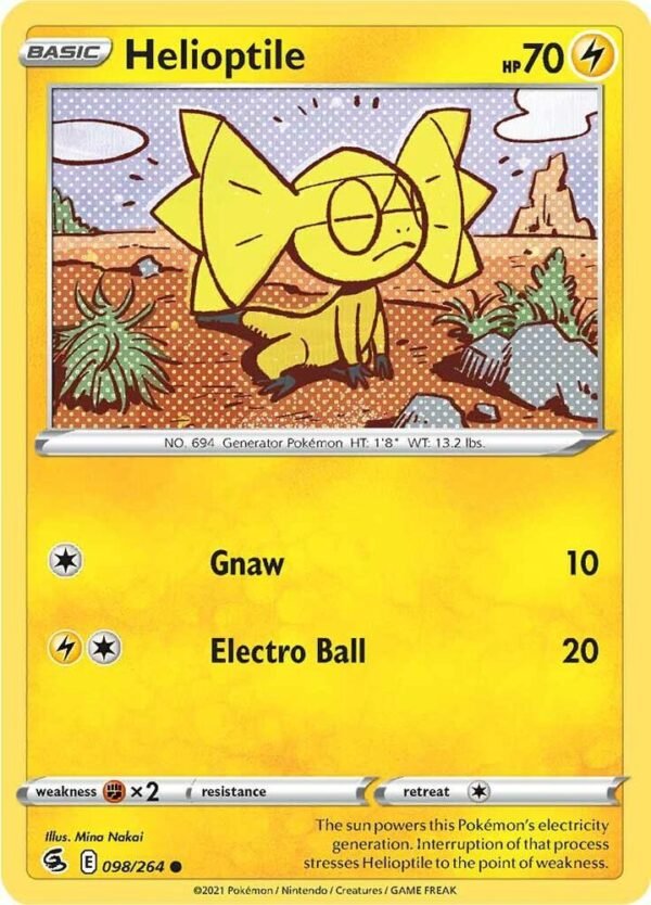 Helioptile 098/264 Normal SWSH08: Fusion Strike Helioptile 098/264 Normal SWSH08: Fusion Strike