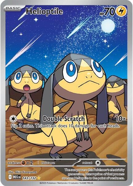 Helioptile 143/132 Holofoil ME01: Mega Evolution