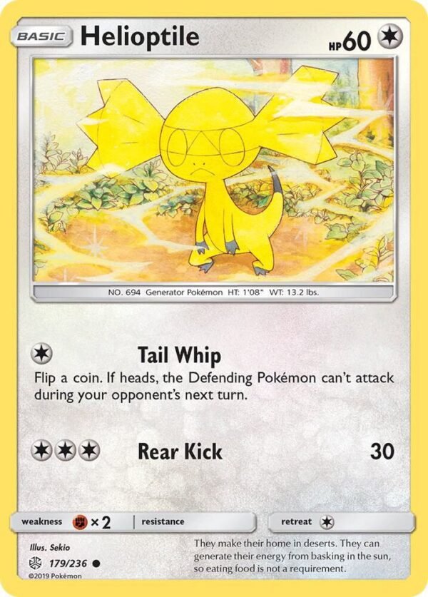 Helioptile 179/236 Normal SM – Cosmic Eclipse