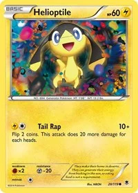 Helioptile (28) | 28/119 | Reverse Holofoil | XY - Phantom Forces