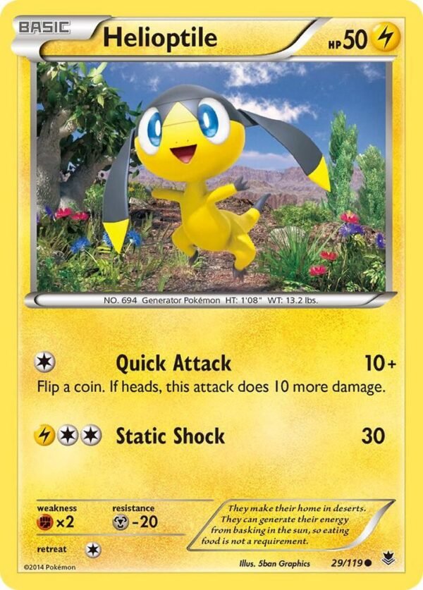 Helioptile (29) 29/119 Normal XY – Phantom Forces