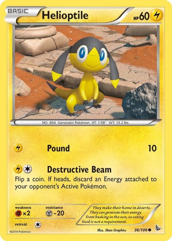 Helioptile 36/106 Normal XY – Flashfire
