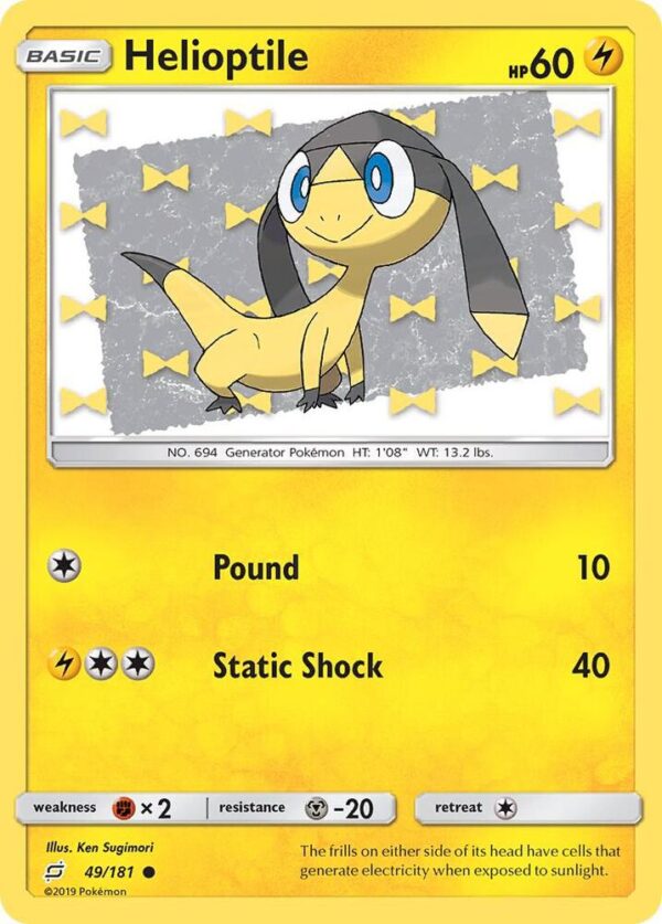 Helioptile 49/181 Normal SM – Team Up
