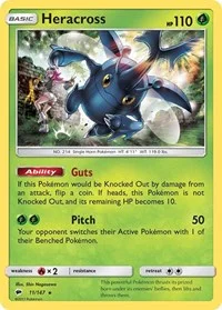 Heracross | 11/147 | Reverse Holofoil | SM - Burning Shadows