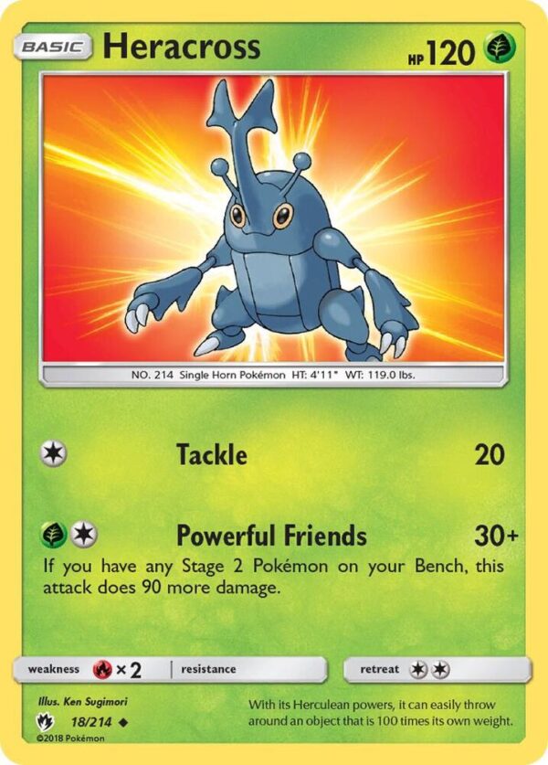Heracross 18/214 Normal SM – Lost Thunder Heracross 18/214 Normal SM – Lost Thunder