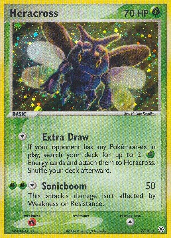 Heracross 7/101 Reverse Holofoil Hidden Legends