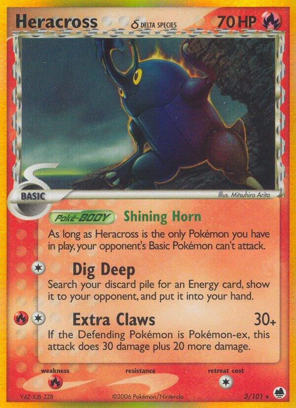 Heracross (Delta Species) 3/101 Reverse Holofoil Dragon Frontiers