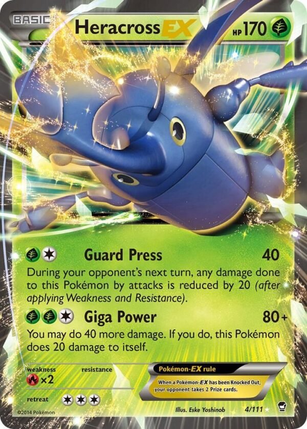 Heracross EX 4/111 Holofoil XY – Furious Fists