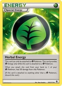 Herbal Energy | 103/111 | Reverse Holofoil | XY - Furious Fists