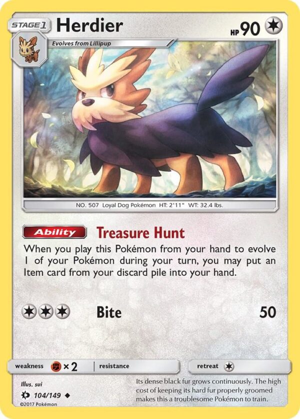 Herdier 104/149 Normal SM Base Set