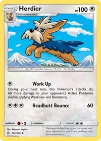 Herdier | 175/236 | Reverse Holofoil | SM - Cosmic Eclipse