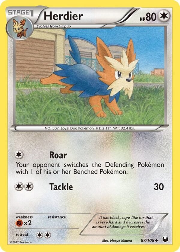 Herdier 87/108 Reverse Holofoil Dark Explorers
