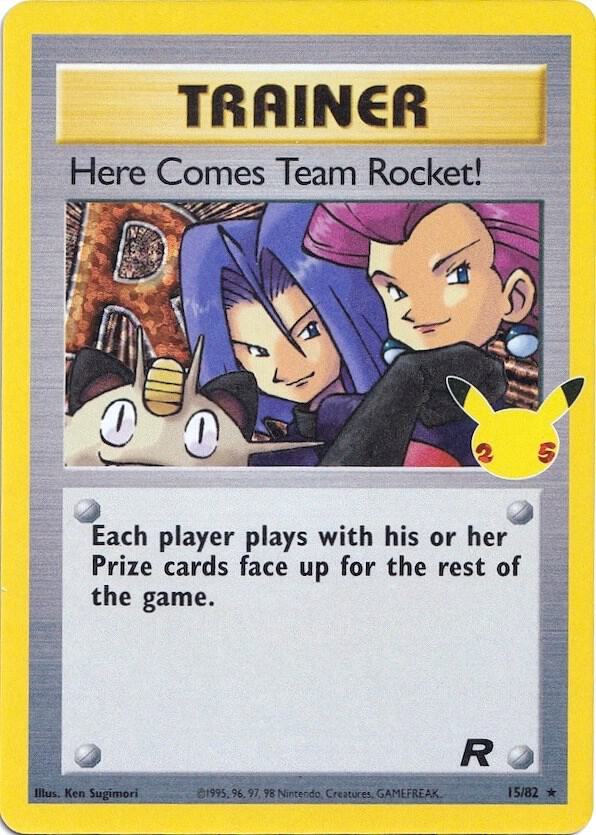 Here Comes Team Rocket! 15/82 Holofoil Celebrations: Classic Collection Here Comes Team Rocket! 15/82 Holofoil Celebrations: Classic Collection