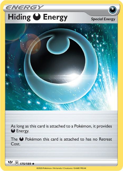 Hiding D Energy 175/189 Reverse Holofoil SWSH03: Darkness Ablaze