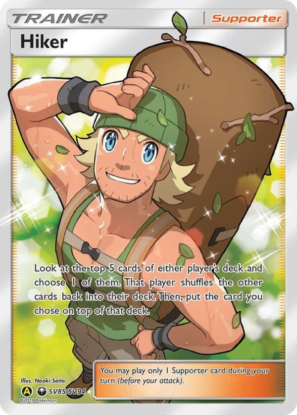 Hiker SV85/SV94 Holofoil Hidden Fates: Shiny Vault Hiker SV85/SV94 Holofoil Hidden Fates: Shiny Vault