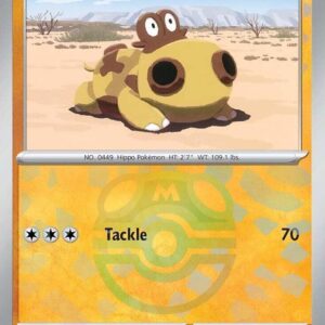 Hippopotas (Master Ball Pattern) 052/131 Holofoil SV: Prismatic Evolutions