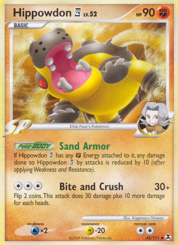 Hippowdon E4 42/111 Reverse Holofoil Rising Rivals