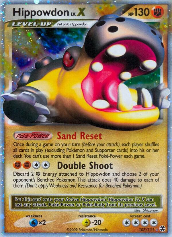 Hippowdon Lv.X 107/111 Holofoil Rising Rivals