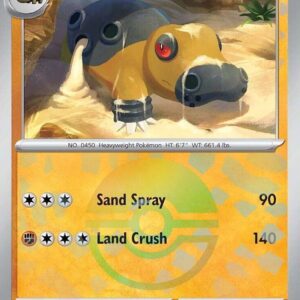 Hippowdon (Poke Ball Pattern) 053/131 Holofoil SV: Prismatic Evolutions Hippowdon (Poke Ball Pattern) 053/131 Holofoil SV: Prismatic Evolutions