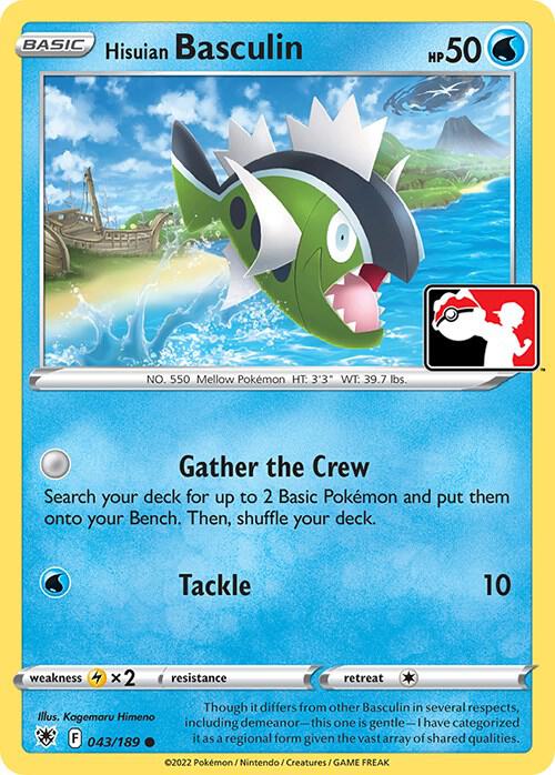 Hisuian Basculin 043/189 Holofoil Prize Pack Series Cards