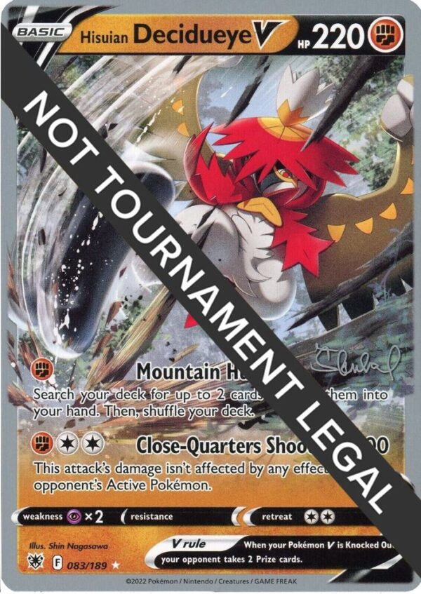 Hisuian Decidueye V 2022 (Ondrej Skubal) 083/189 Normal World Championship Decks Hisuian Decidueye V 2022 (Ondrej Skubal) 083/189 Normal World Championship Decks