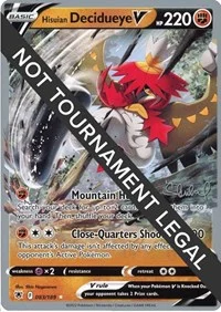 Hisuian Decidueye V | 2022 (Ondrej Skubal) | 083/189 | Normal | World Championship Decks