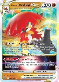 Hisuian Decidueye VSTAR | 084/189 | Holofoil | SWSH10: Astral Radiance