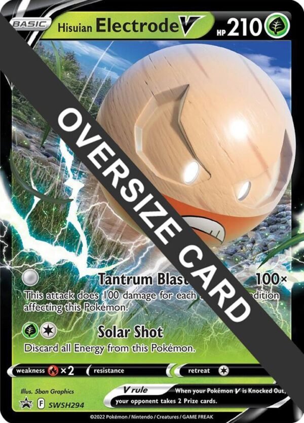 Hisuian Electrode V SWSH294 Holofoil Jumbo Cards