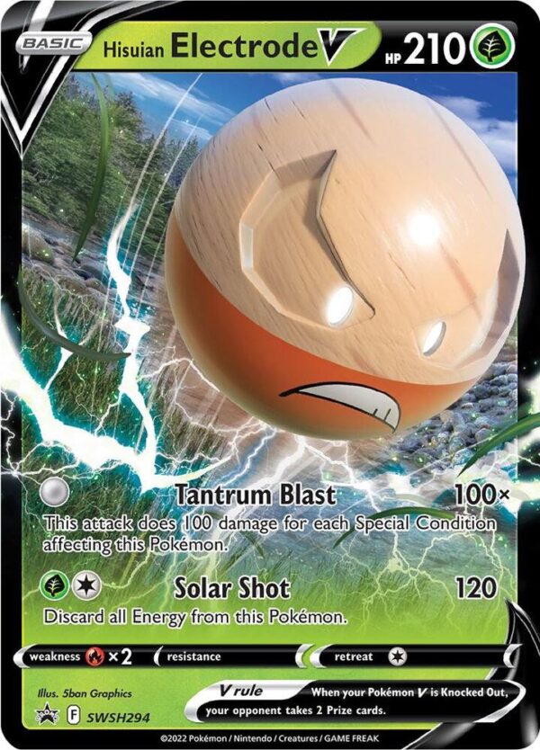 Hisuian Electrode V SWSH294 Holofoil SWSH: Sword & Shield Promo Cards