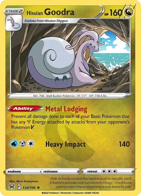 Hisuian Goodra 134/196 Holofoil SWSH11: Lost Origin