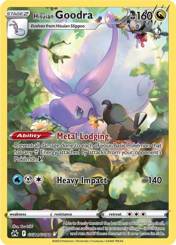 Hisuian Goodra GG21/GG70 Holofoil Crown Zenith: Galarian Gallery Hisuian Goodra GG21/GG70 Holofoil Crown Zenith: Galarian Gallery