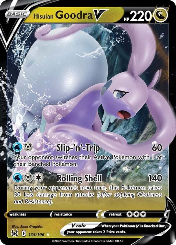 Hisuian Goodra V 135/196 Holofoil SWSH11: Lost Origin