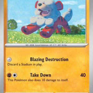 Hisuian Growlithe 099/167 Reverse Holofoil SV06: Twilight Masquerade